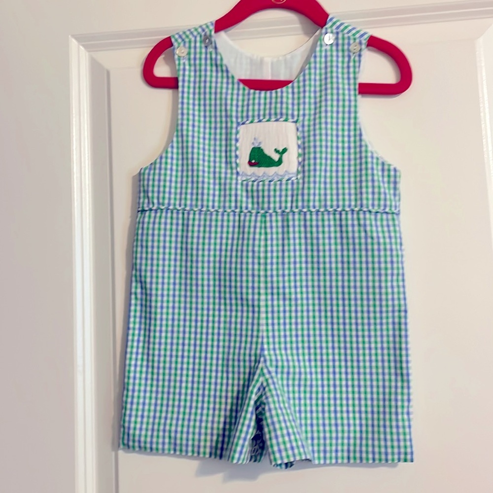 Boys whale 🐳 longtail outfit EUC size 12 months